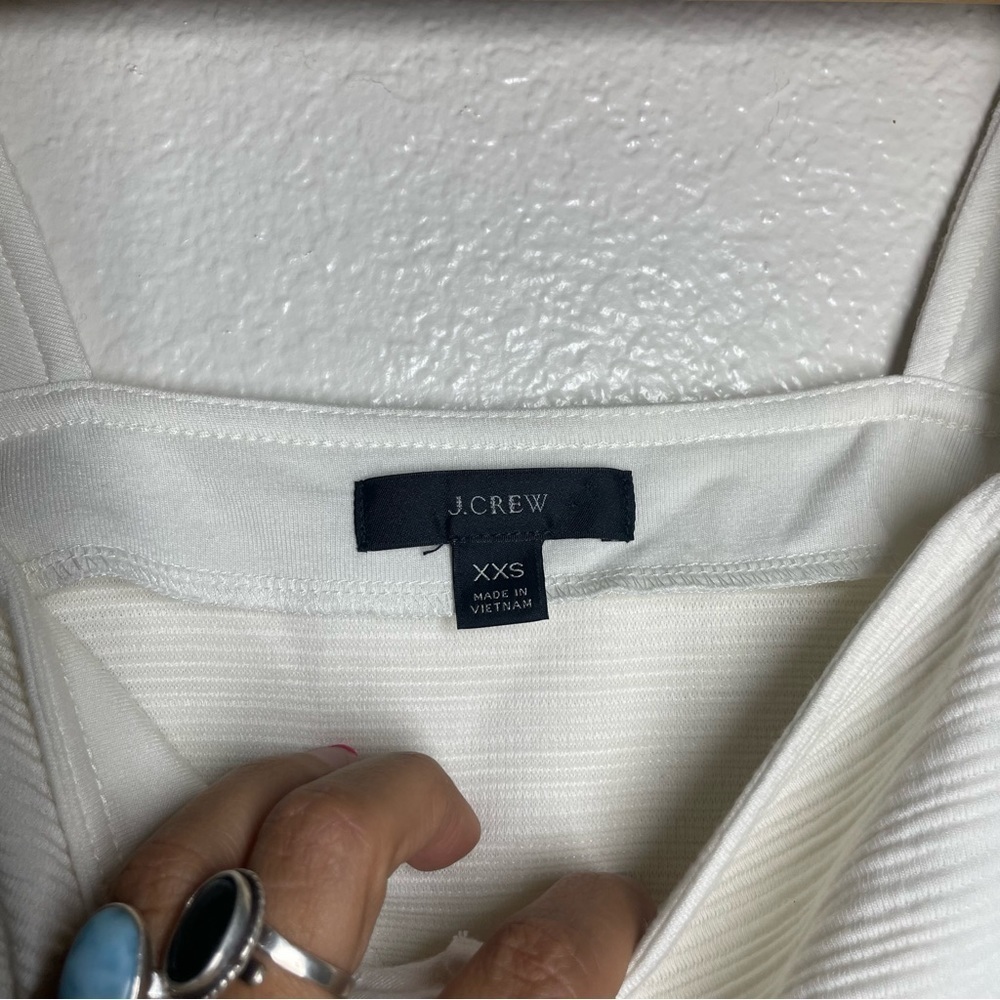 J. Crew Textured Button Front Square Neck Tank An… - image 4